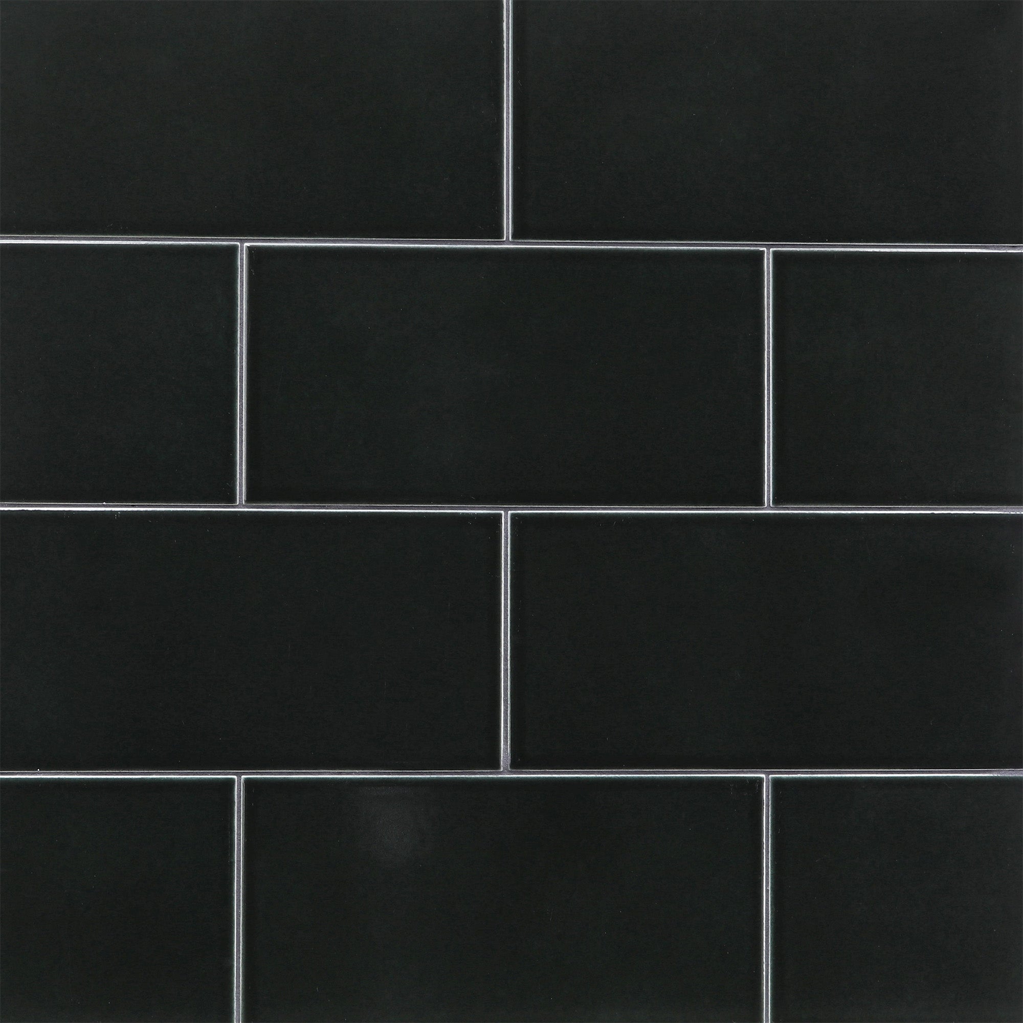 Shelter Island 4 ¾ x 9 ½ Field in Translucent Black - Ciao Bella Tile