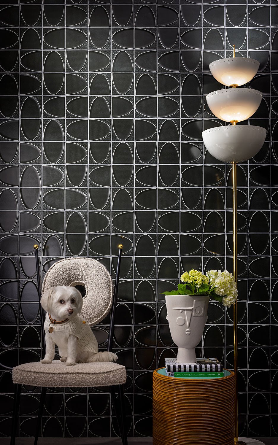 Shelter Island Arc in Translucent Black - Ciao Bella Tile