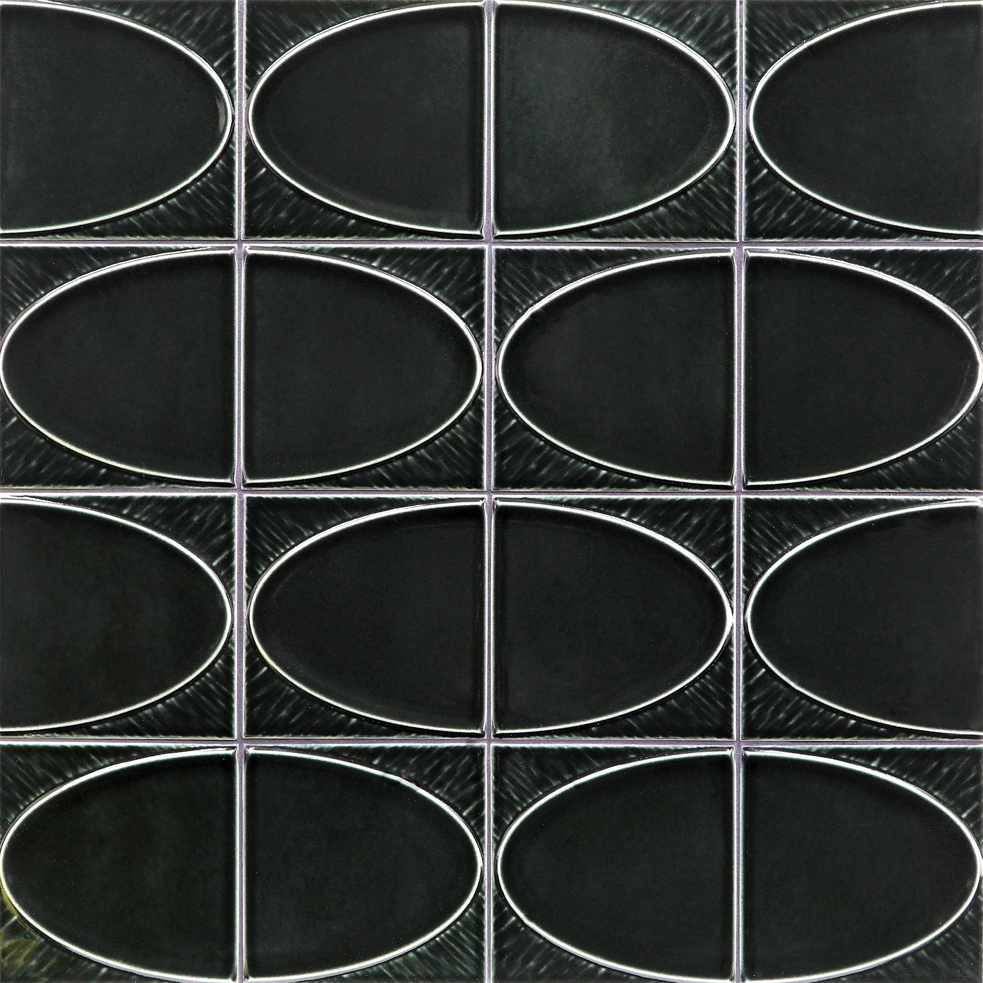 Shelter Island Arc in Translucent Black - Ciao Bella Tile