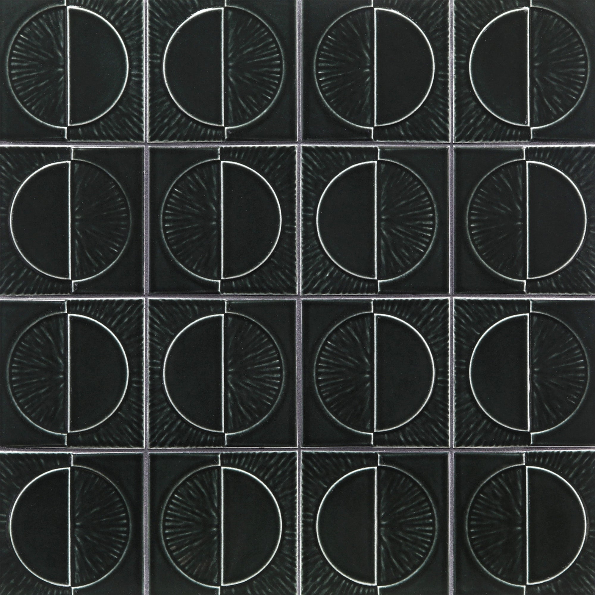 Shelter Island Orbit in Translucent Black - Ciao Bella Tile