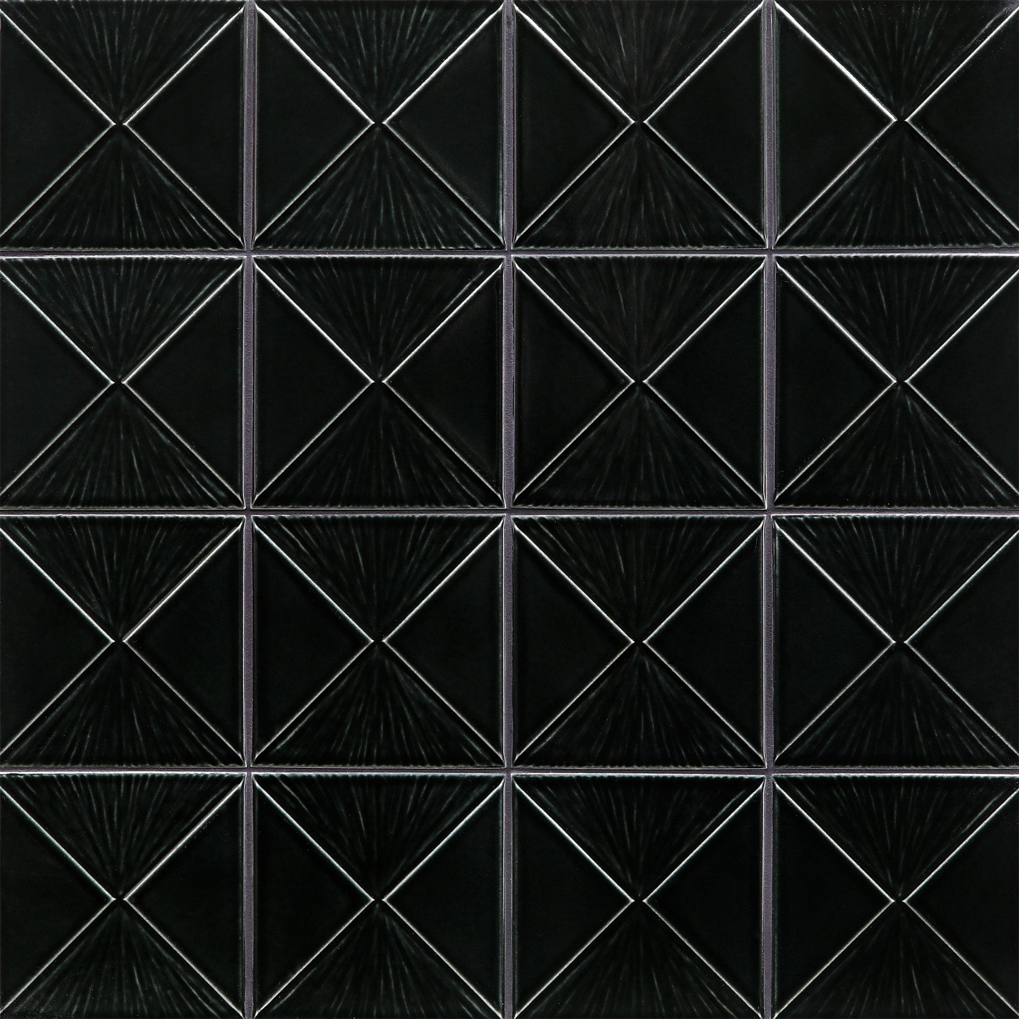 Shelter Island Quadrant in Translucent Black - Ciao Bella Tile